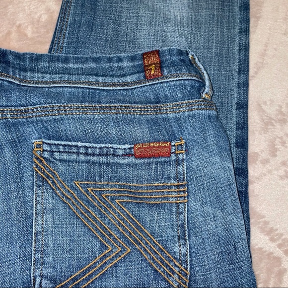 7 for all mankind Wide Legged Jeans size 31 - Picture 3 of 7